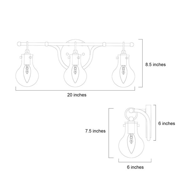 Sand & Stable Cassie Dimmable Light Gold Vanity Light & Reviews Wayfair